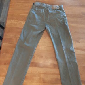 American Eagle Mens Dark Khaki Pants 28x32 Slim Straight